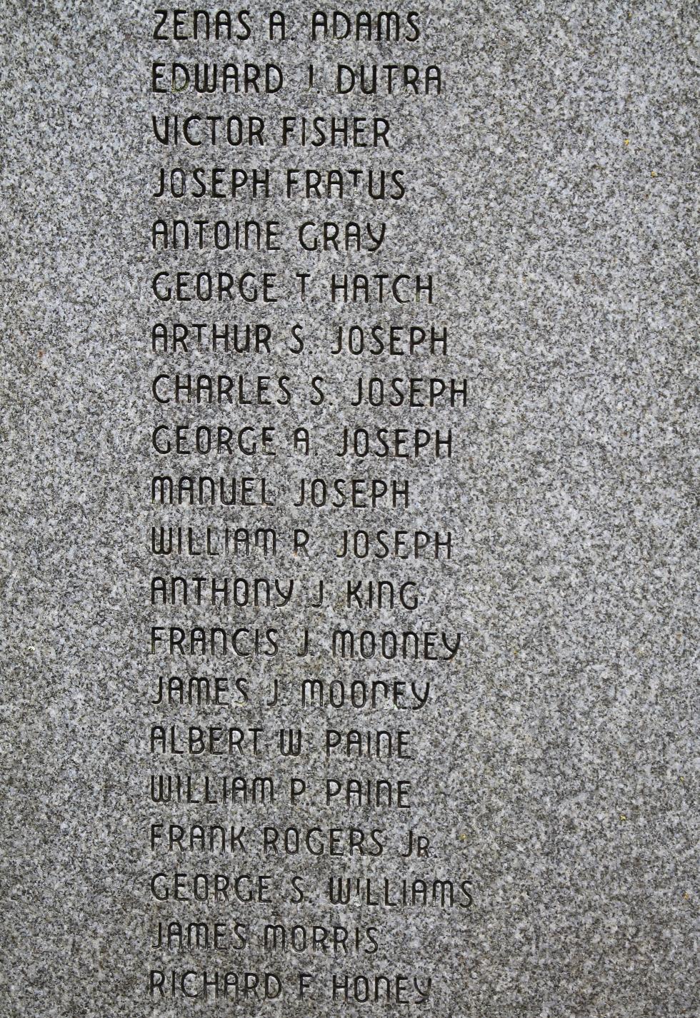 Truro Massachusetts Veterans Memorial