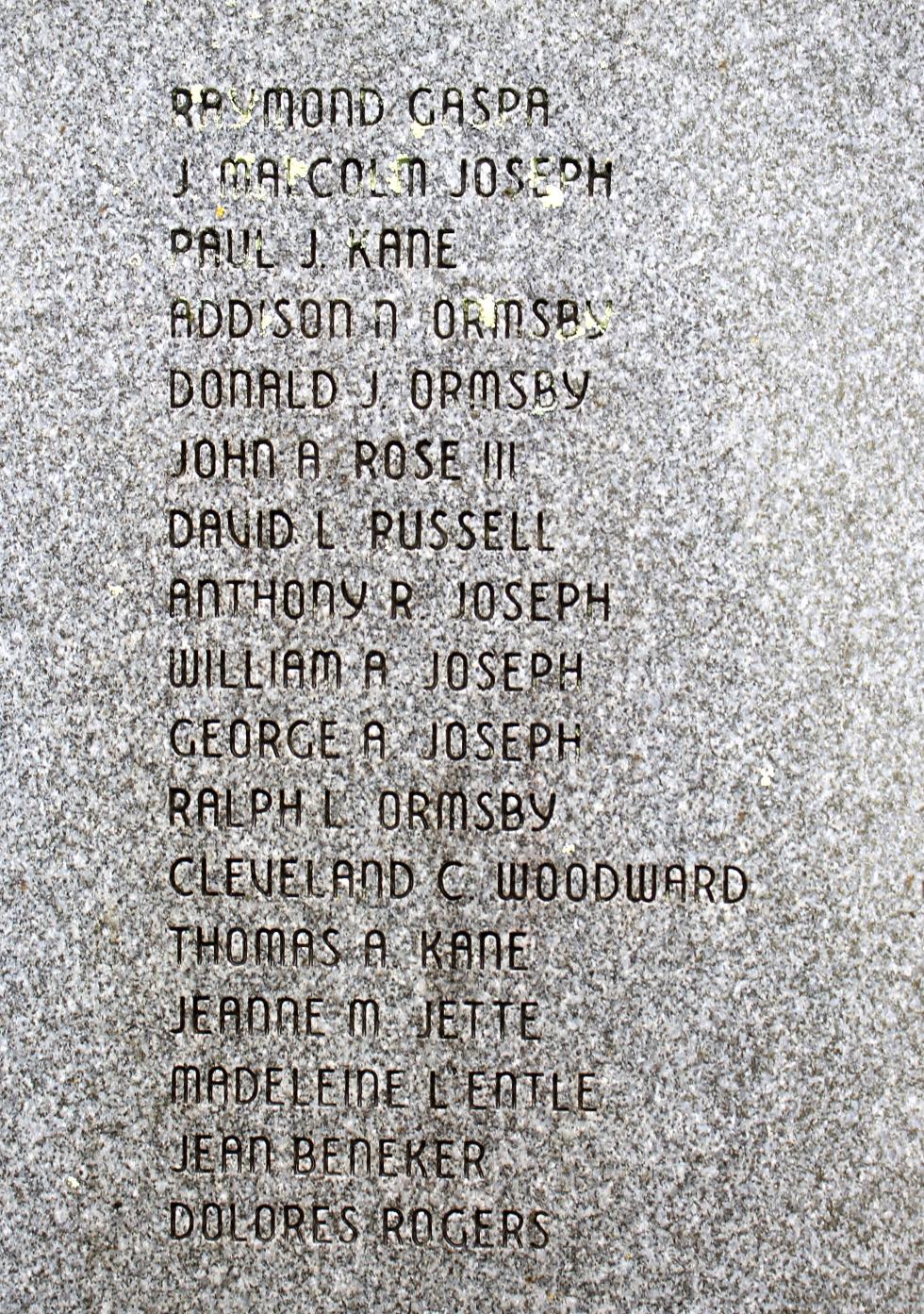 Truro Massachusetts Veterans Memorial World War II