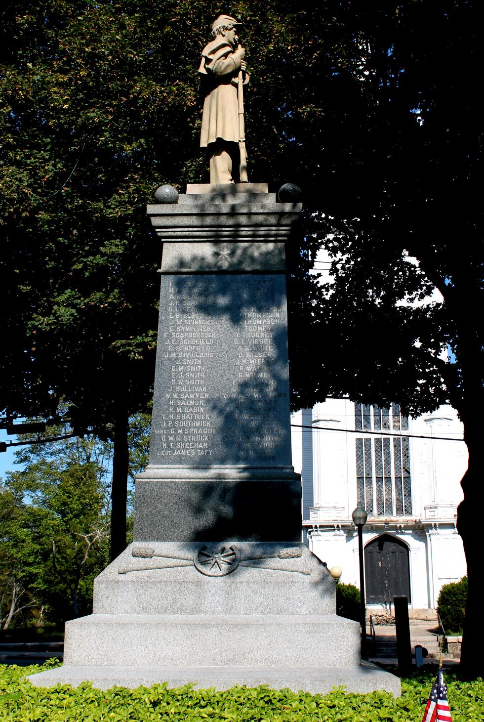 Uxbridge Massachusetts Civil War Veterans Monument