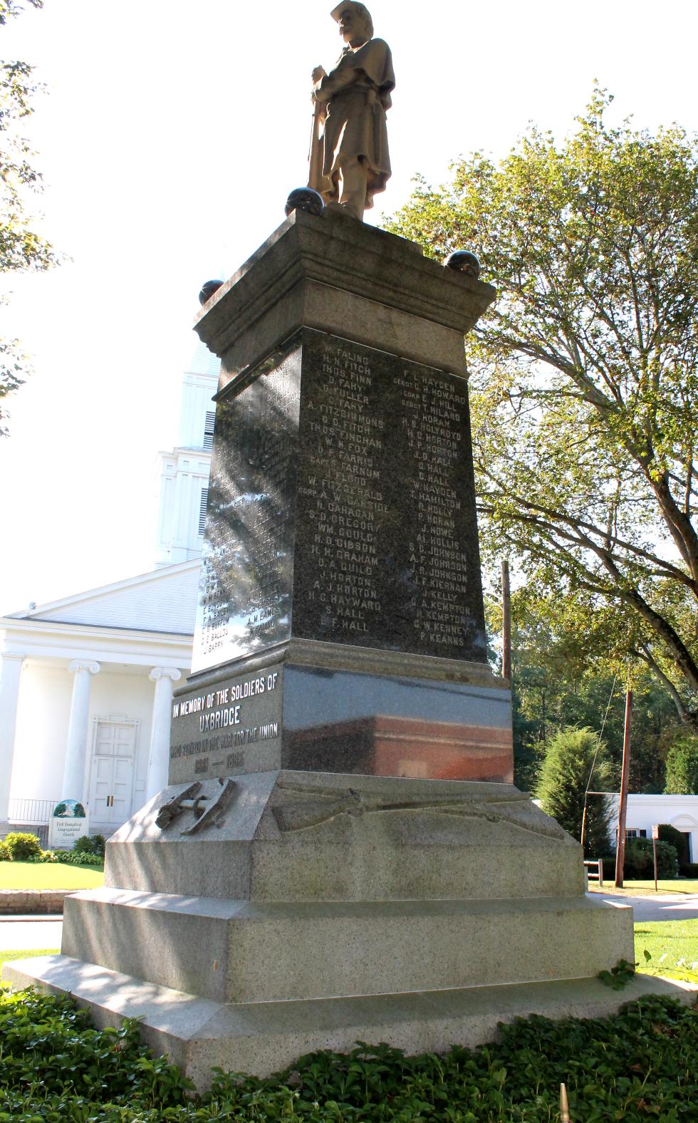 Uxbridge Massachusetts Civil War Veterans Monument
