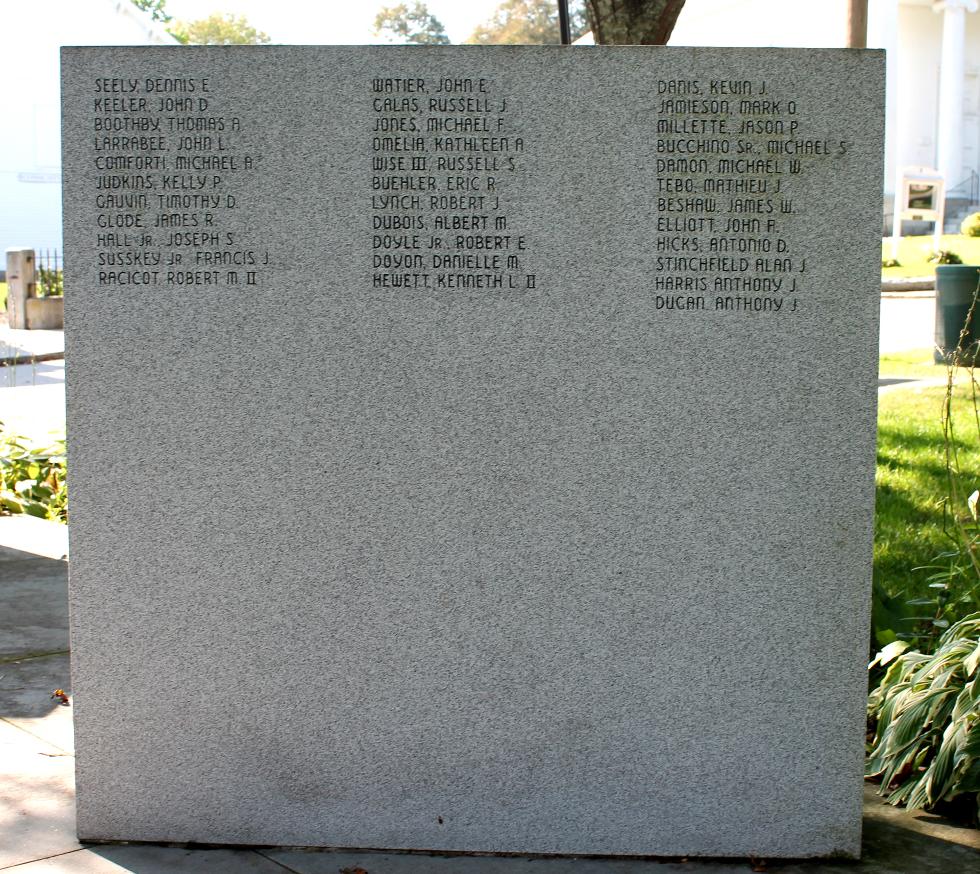 Uxbridge Massachusetts War on Terror Veterans Monument