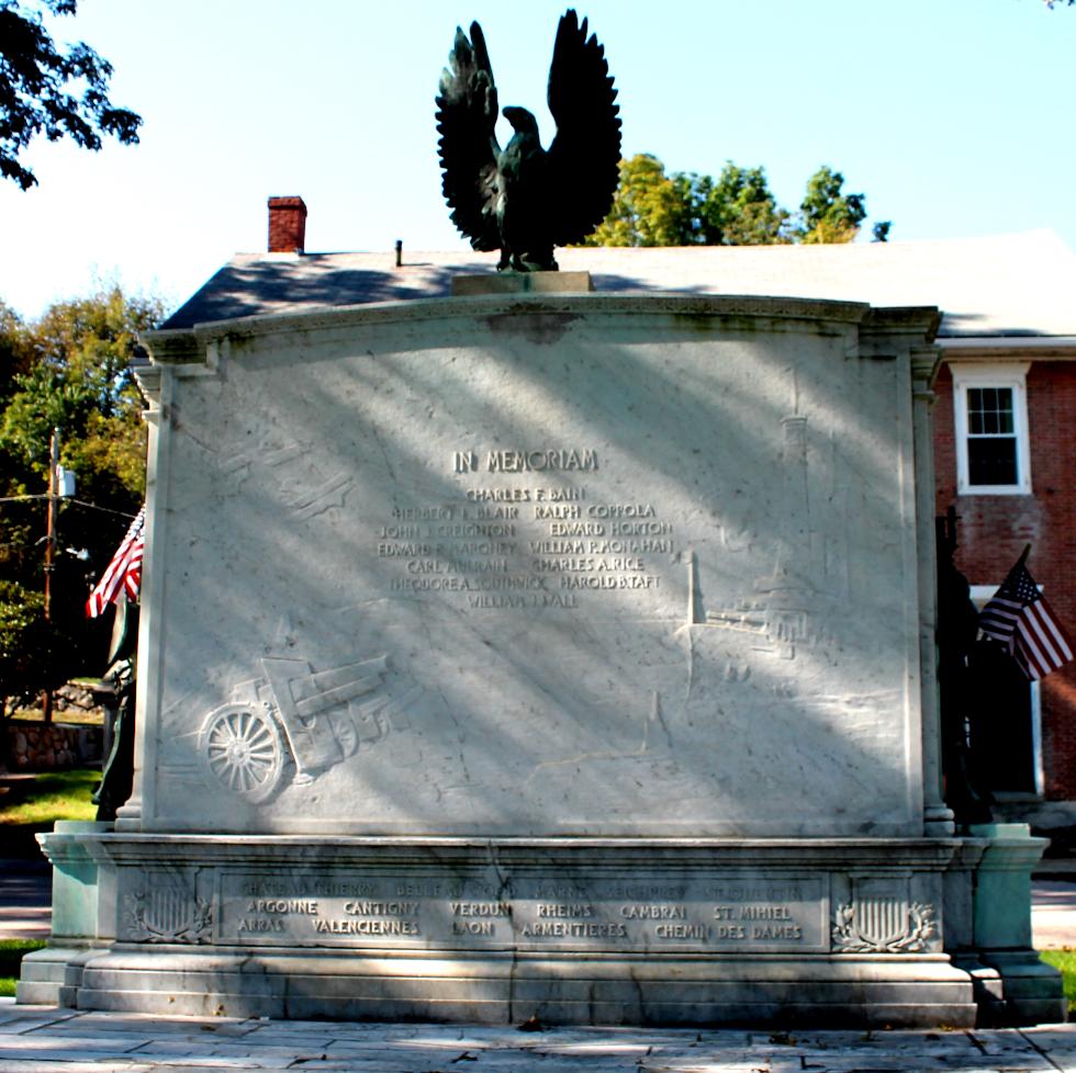 Uxbridge Massachusetts World War I Veterans Monument