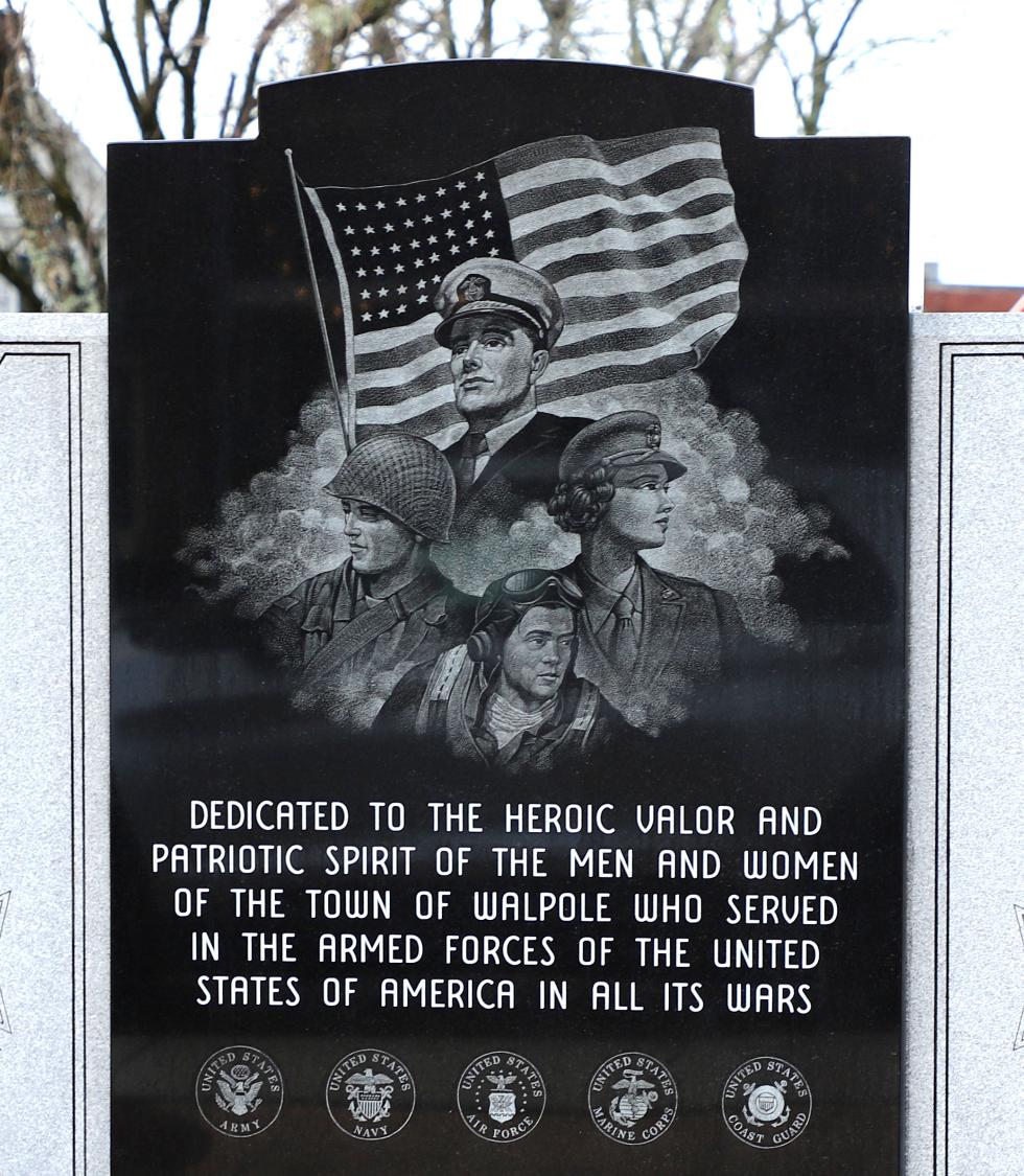 Walpole Massachusetts All Veterans Memorial