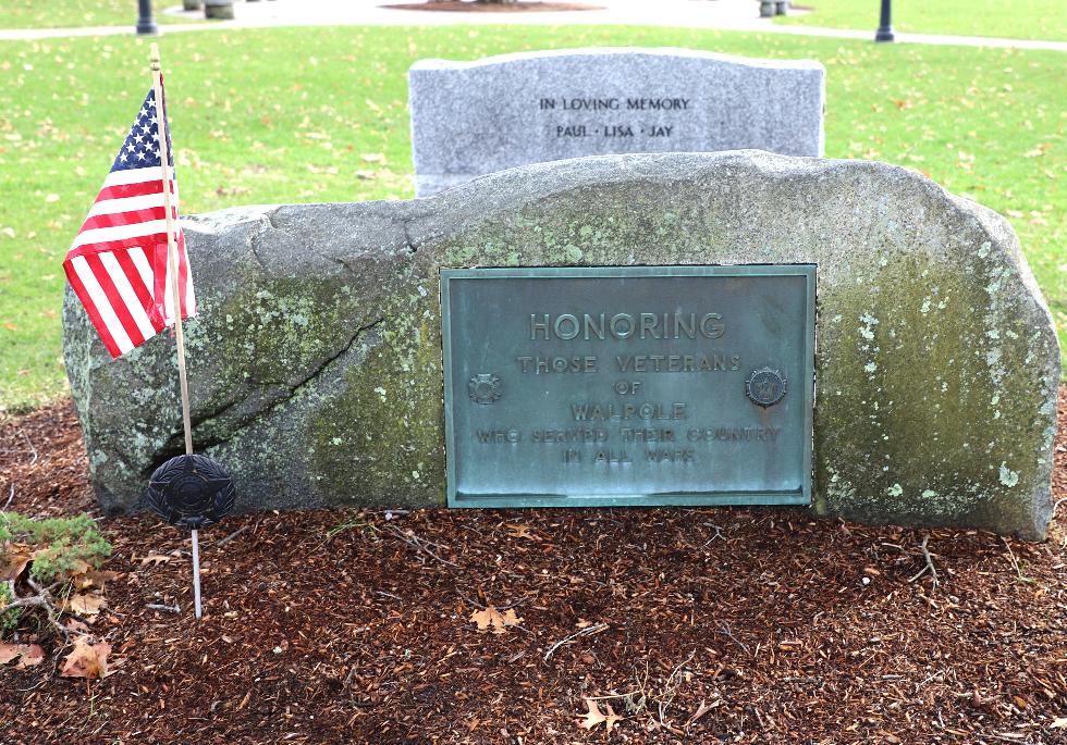 Walpole Massachusetts All Veterans Memorial