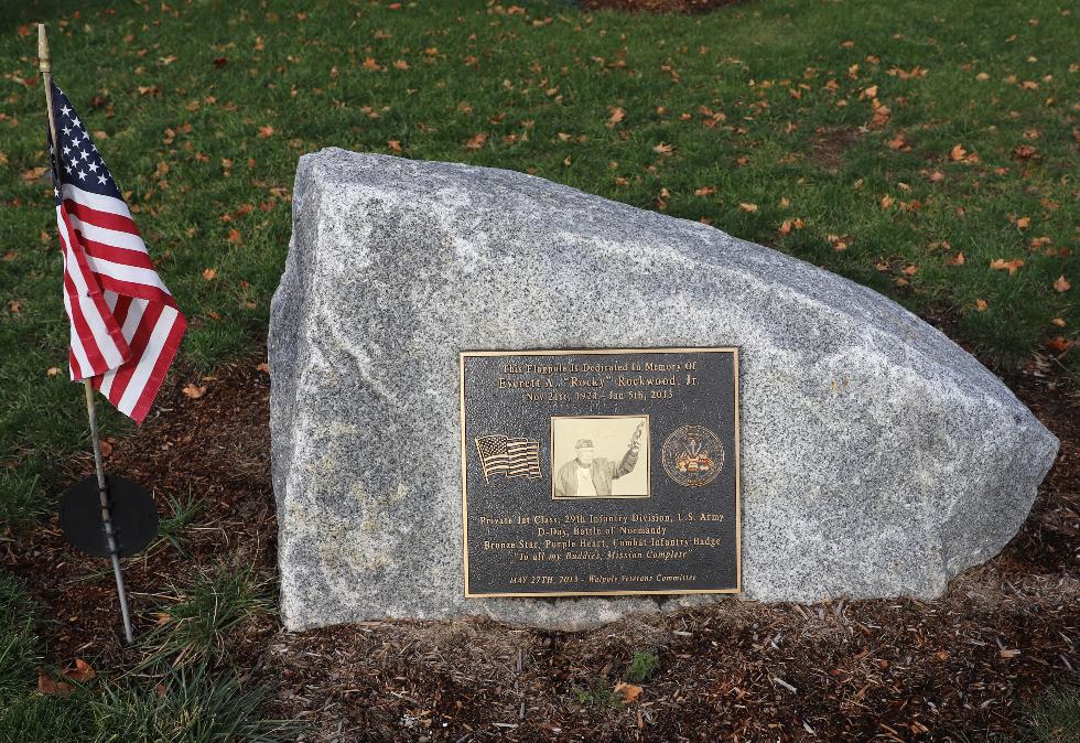 Everett Massachusetts Flagpole Dedication to Everett Rockwood Jr.