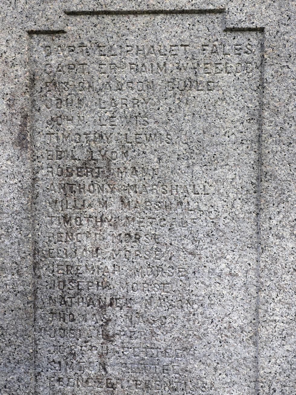 Walpole Massachusetts French & Indian War Veterans Memorial