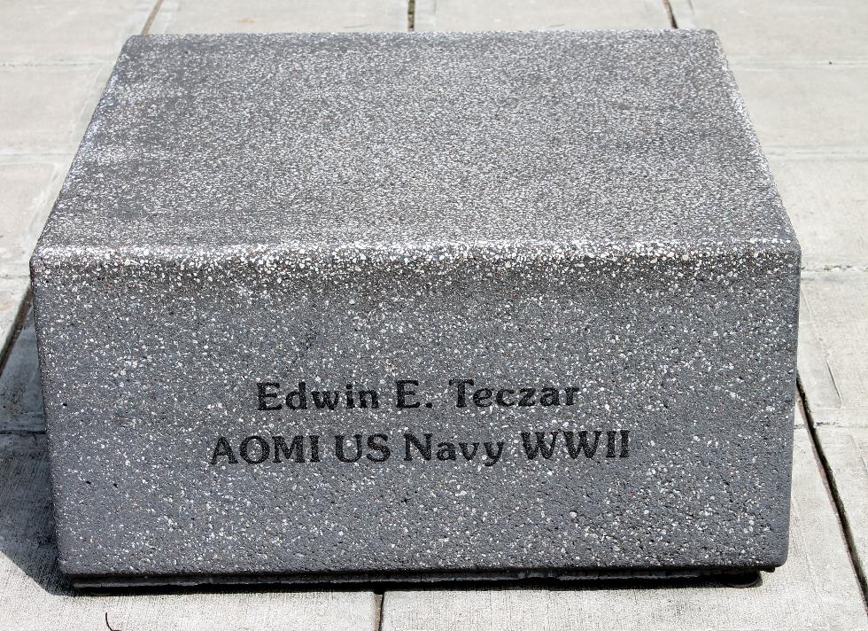 Ware Massachusetts Edward Teczar Veterans Memorial Stone