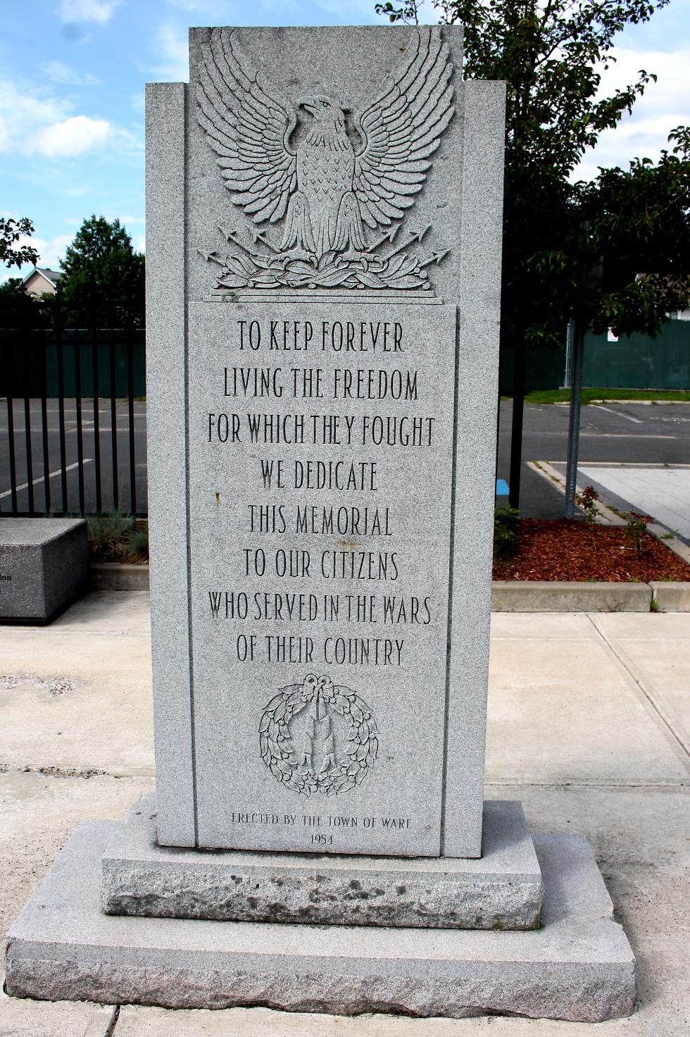Ware Massachusetts All Wars Veterans Memorial