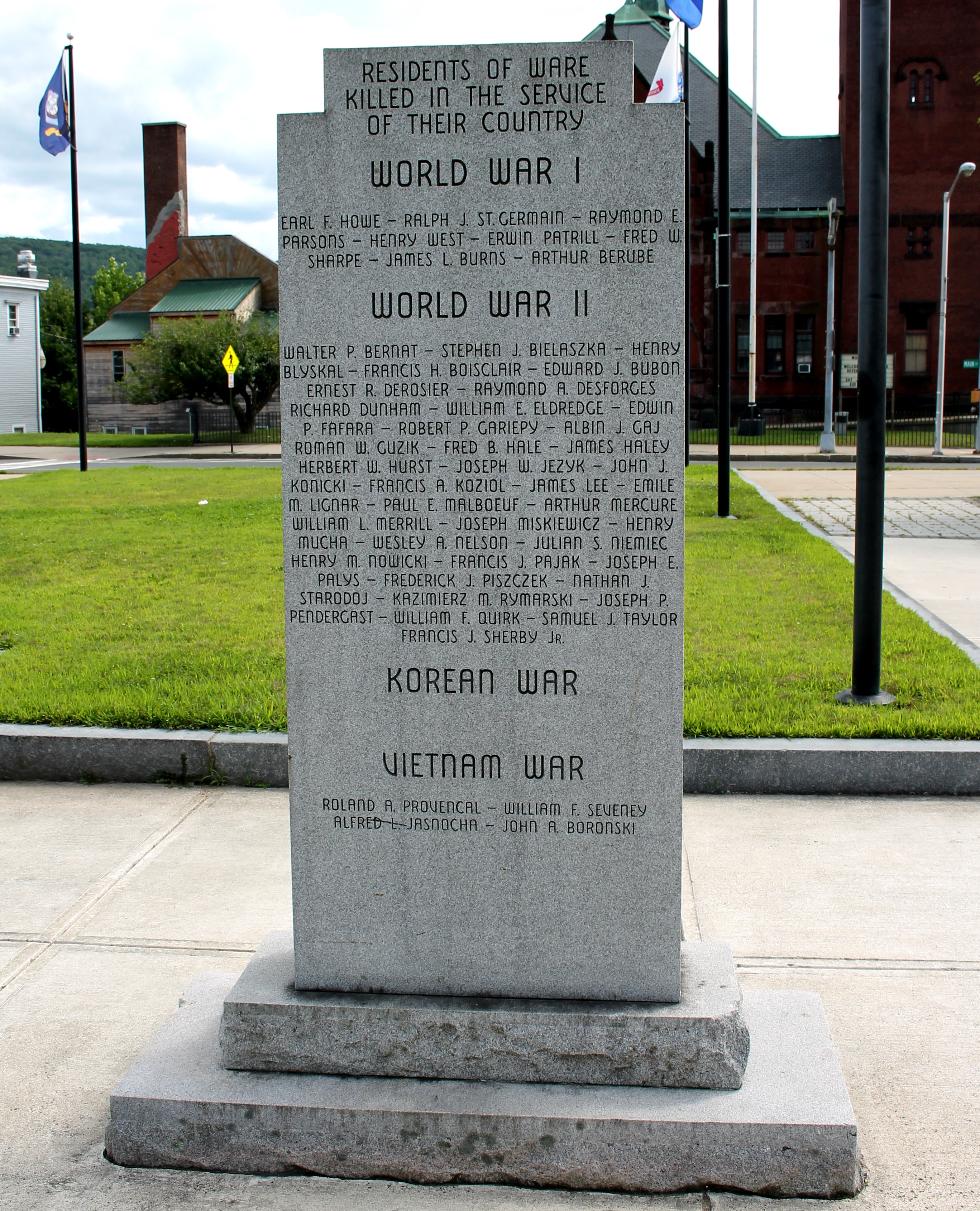 Ware Massachusetts Revolutionary War Veterans Memorial