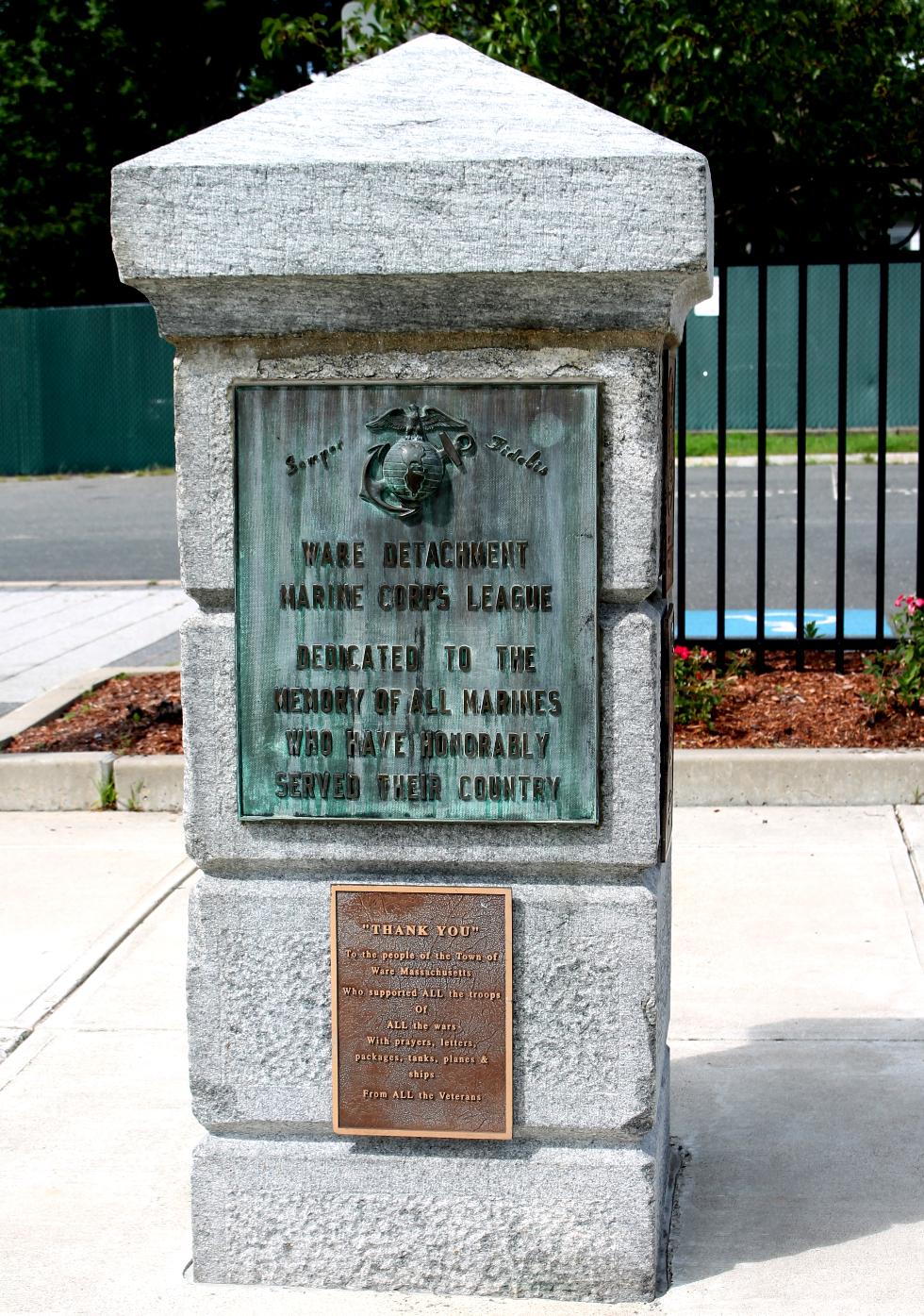 Ware Massachusetts Marine Corps Veterans Memorial