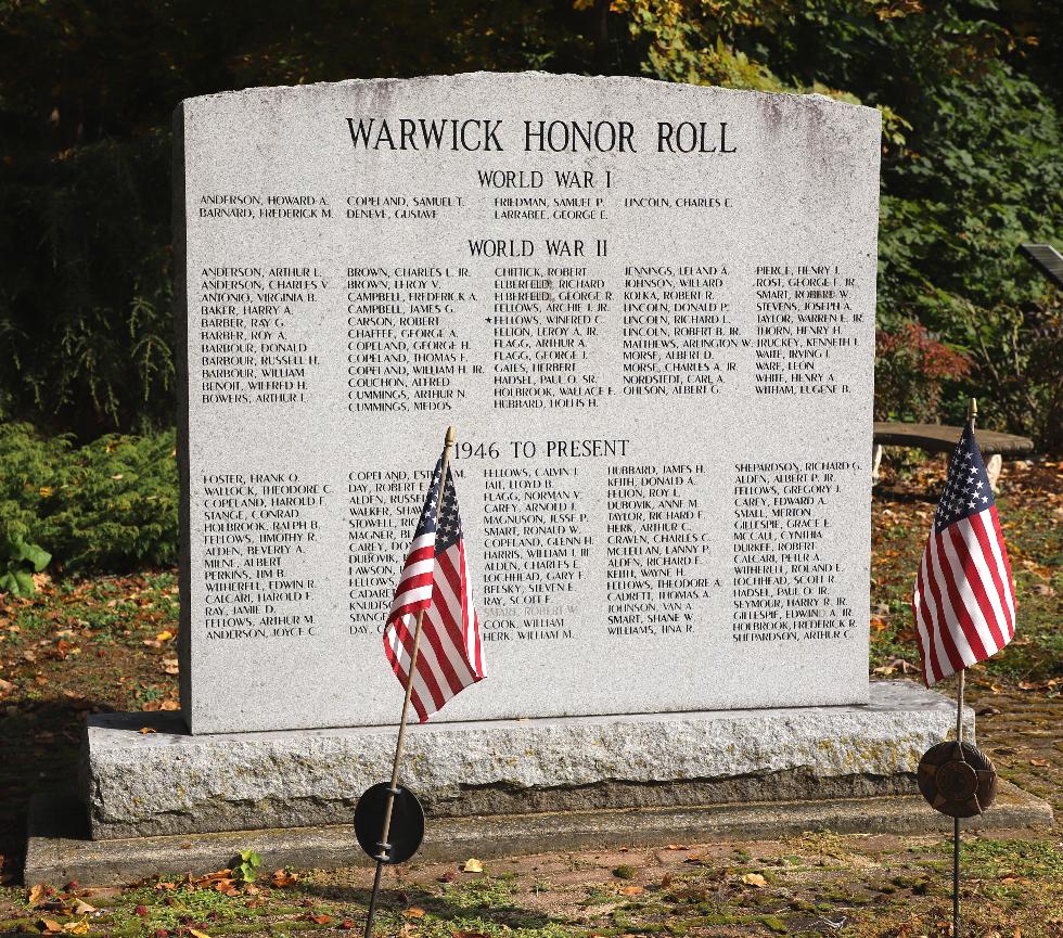 Warwick Massachusetts Military Monument