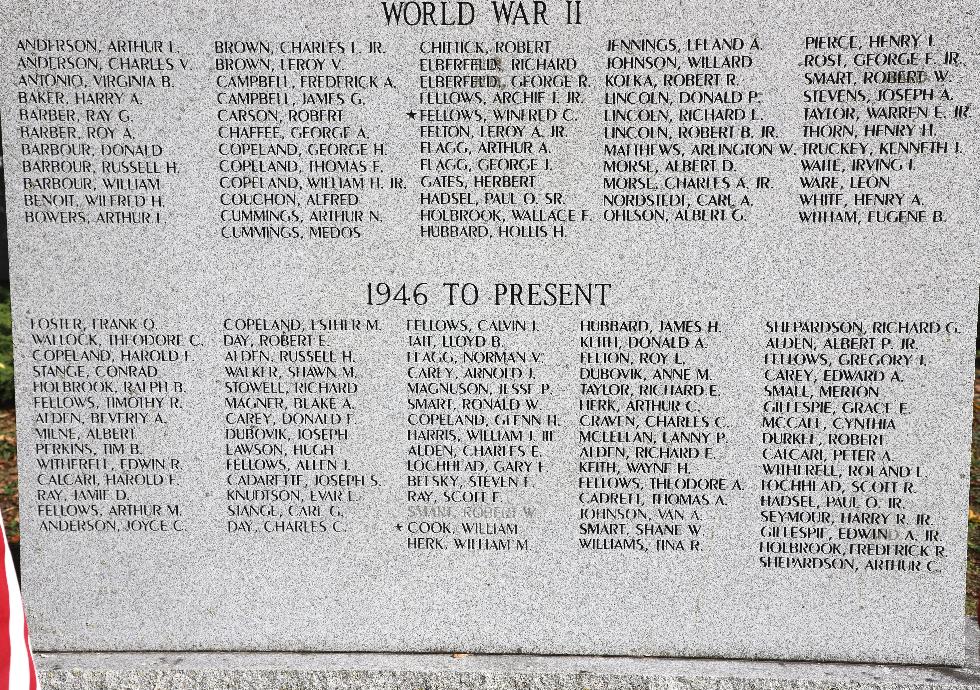 Warwick Massachusetts Military Monument