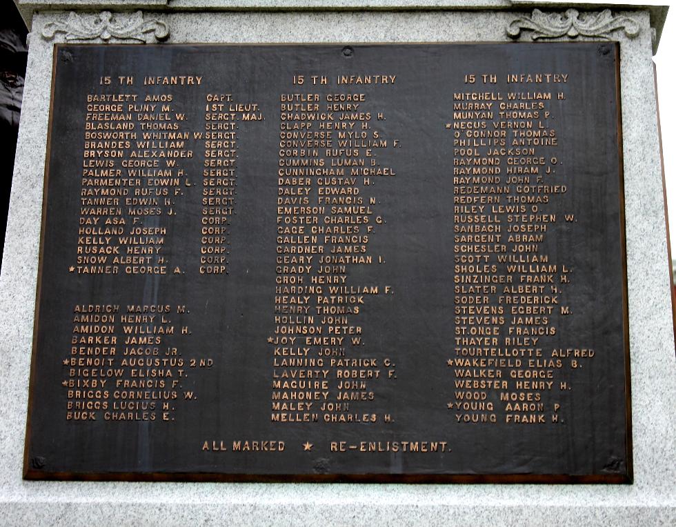 Civil War Memorial - Webster Massachusetts