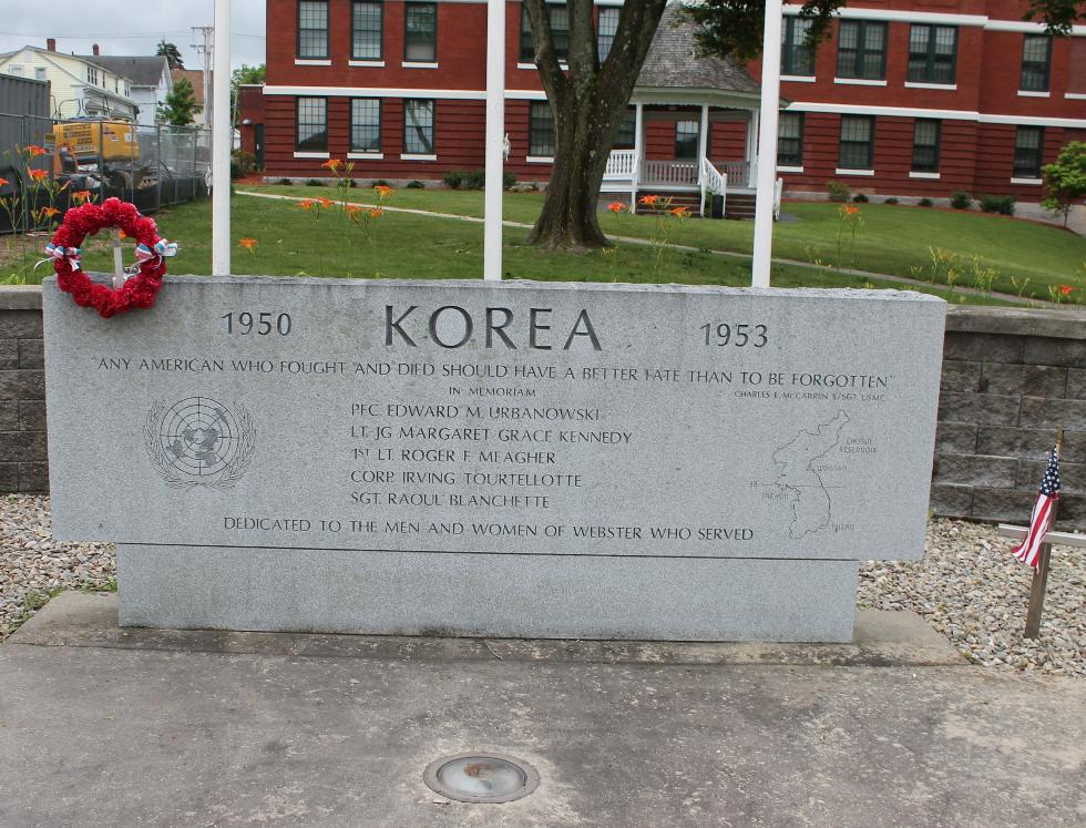 Webster Massachusetts Korean War Veterans Memorial