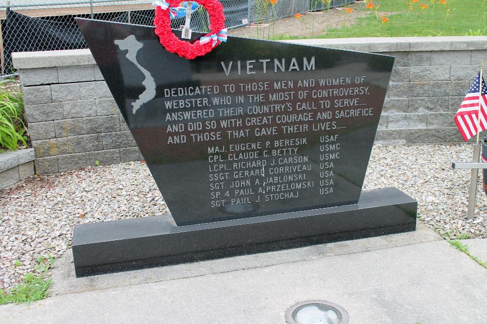 Webster Massachusetts Vietnam Veterans Memorial