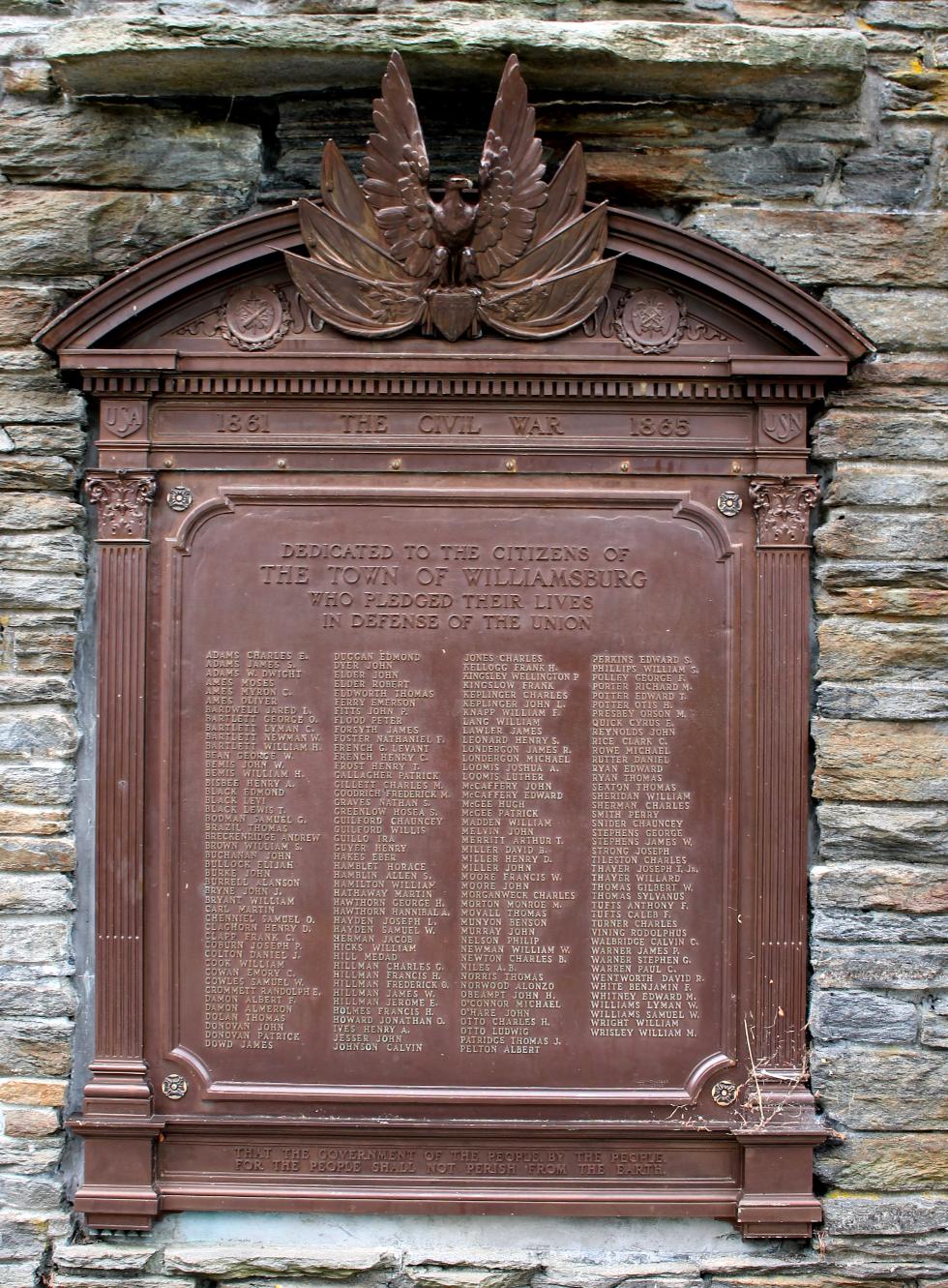 Williamsburg Massachusetts Civil War Memorial