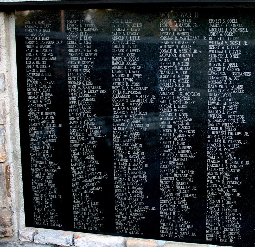 Williamstown World War II Veterans Memorial