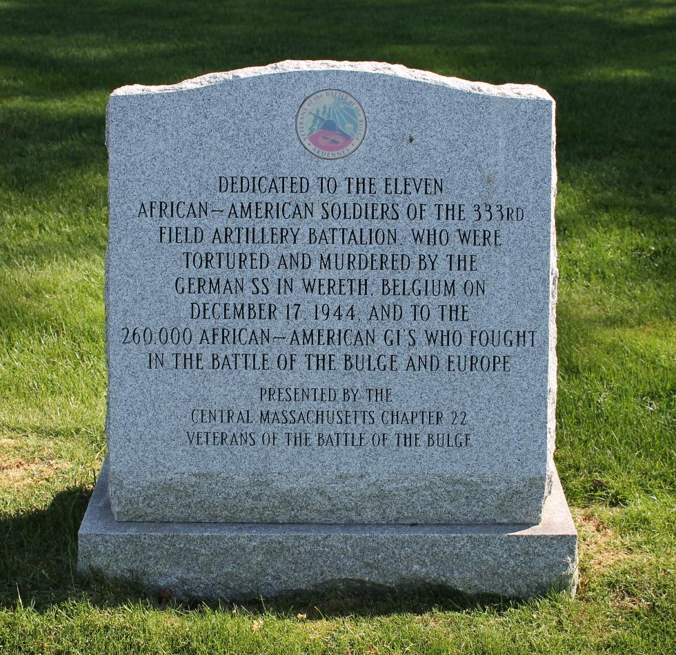 Massachusetts State Veterans Cemetery - Winchendon Mass - Memorial Path - 333rd Field Artillery Memorial