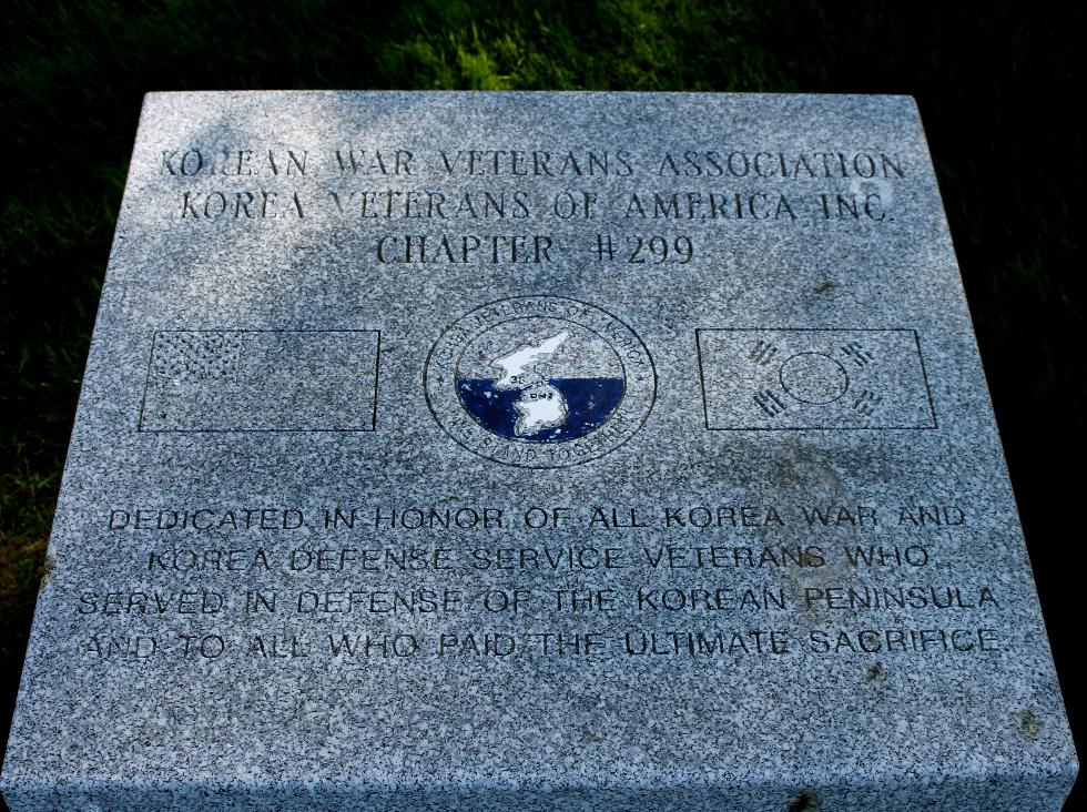 Massachusetts State Veterans Cemetery - Winchendon Mass - Memorial Path - Korean Veterans Memorial