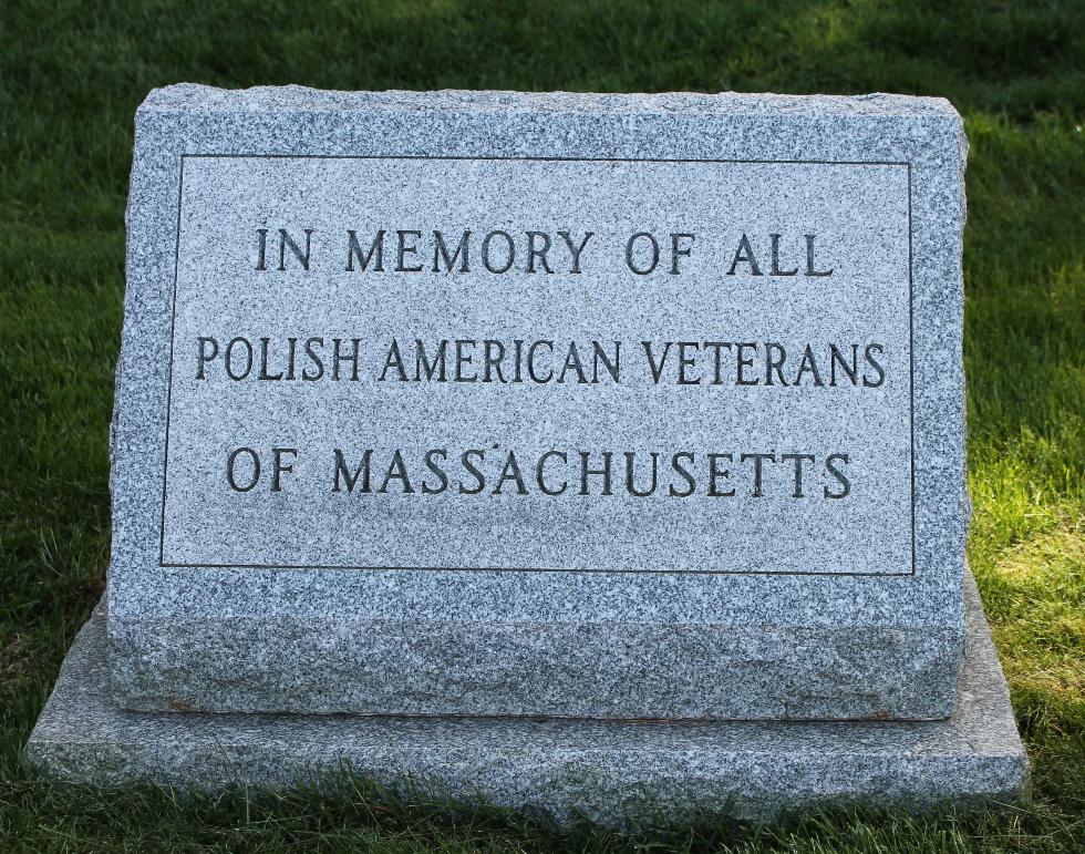 Massachusetts State Veterans Cemetery - Winchendon Mass - Memorial Path - P:olish-American Veterans Memorial
