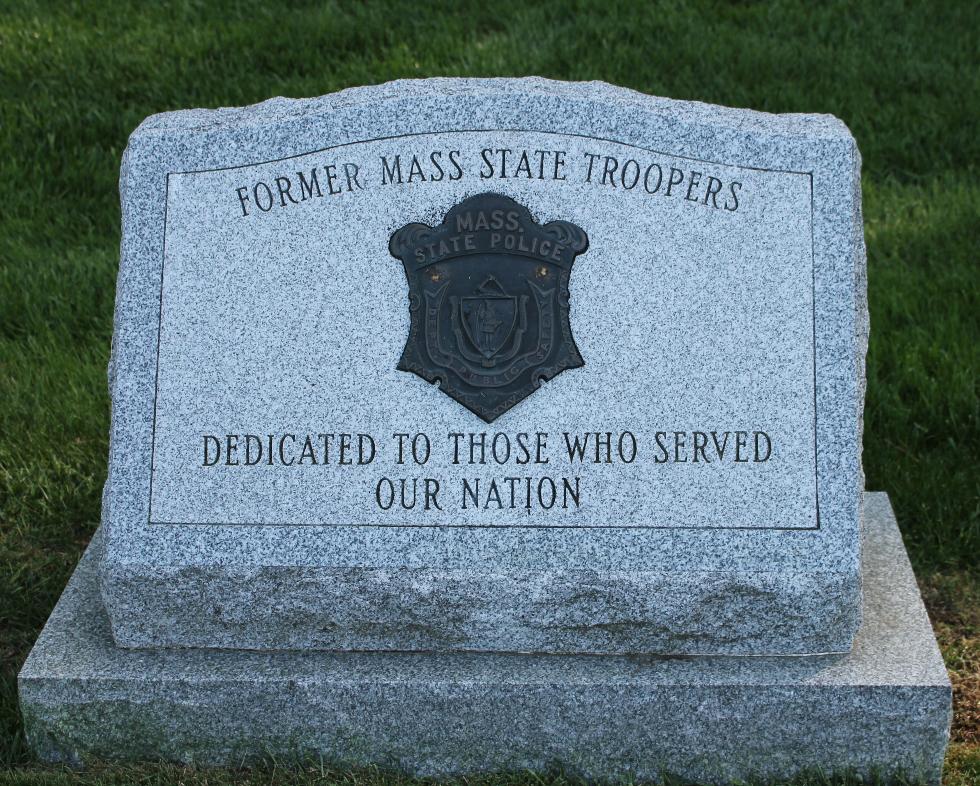 Massachusetts State Veterans Cemetery - Winchendon Mass - Memorial Path - Mass State Trooper Memorial