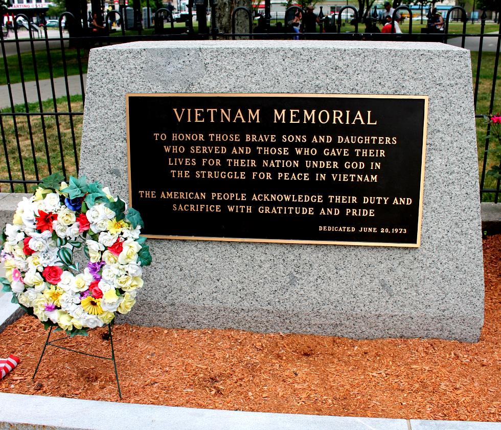 Worcester Massachusetts Common Vietnam War Veterans Memorial