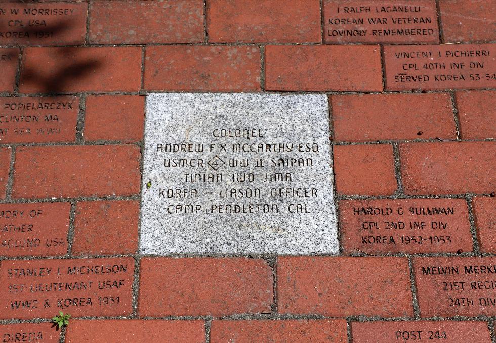 Worcester Massachusetts Korean War Veterans Memorial - Col. Andrew McCarthy