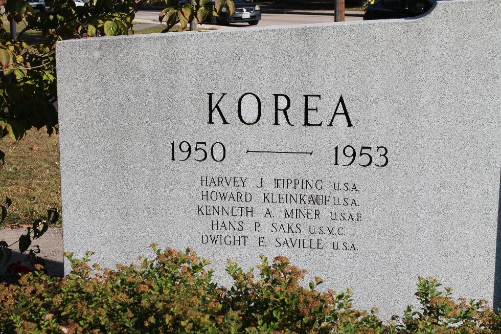 Wrentham Mass Korean War & Vietnam War Veterans Memorial